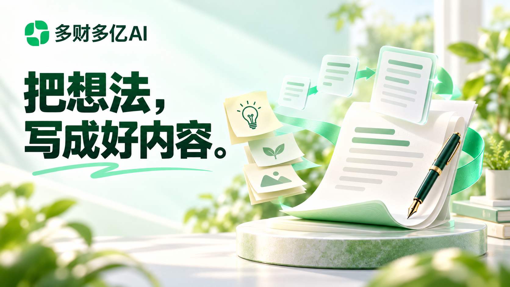 内容选对方案，直播画面跟着话术走的创作场景示意图