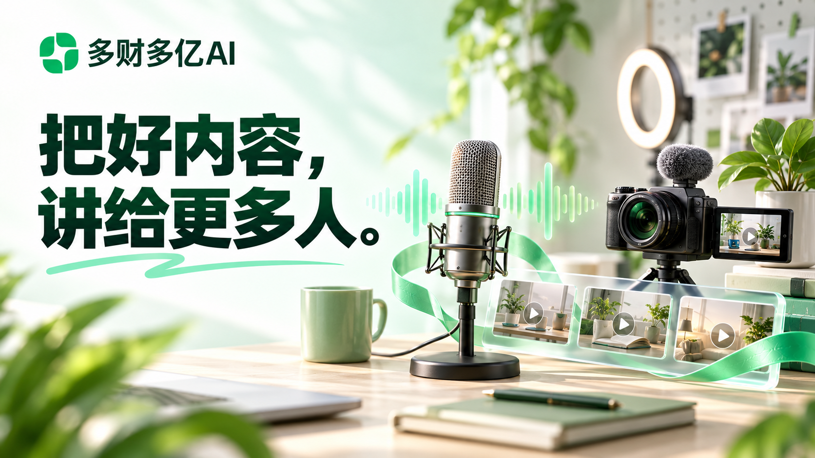 让人物跟着当前声音，把话一句句讲清楚的创作场景示意图