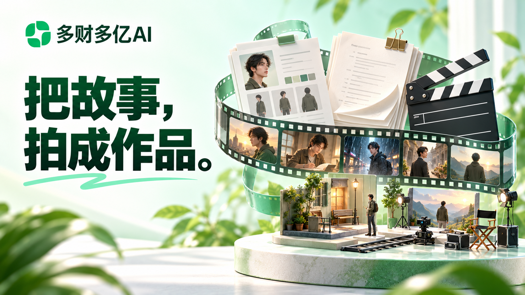 长故事分段写，写好的集数先留下的创作场景示意图